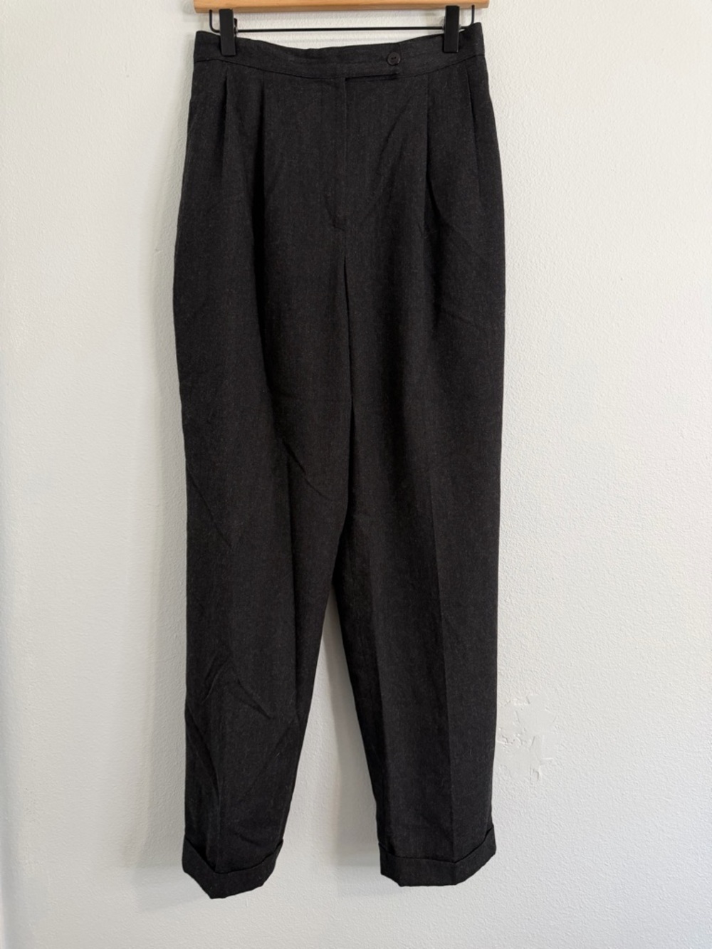 Vintage Jennifer & Grace - High Waisted 100% Wool Trousers Petite‎